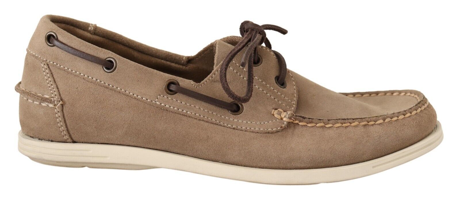 Mocassins élégants en daim beige Pollini pour gentleman exigeant