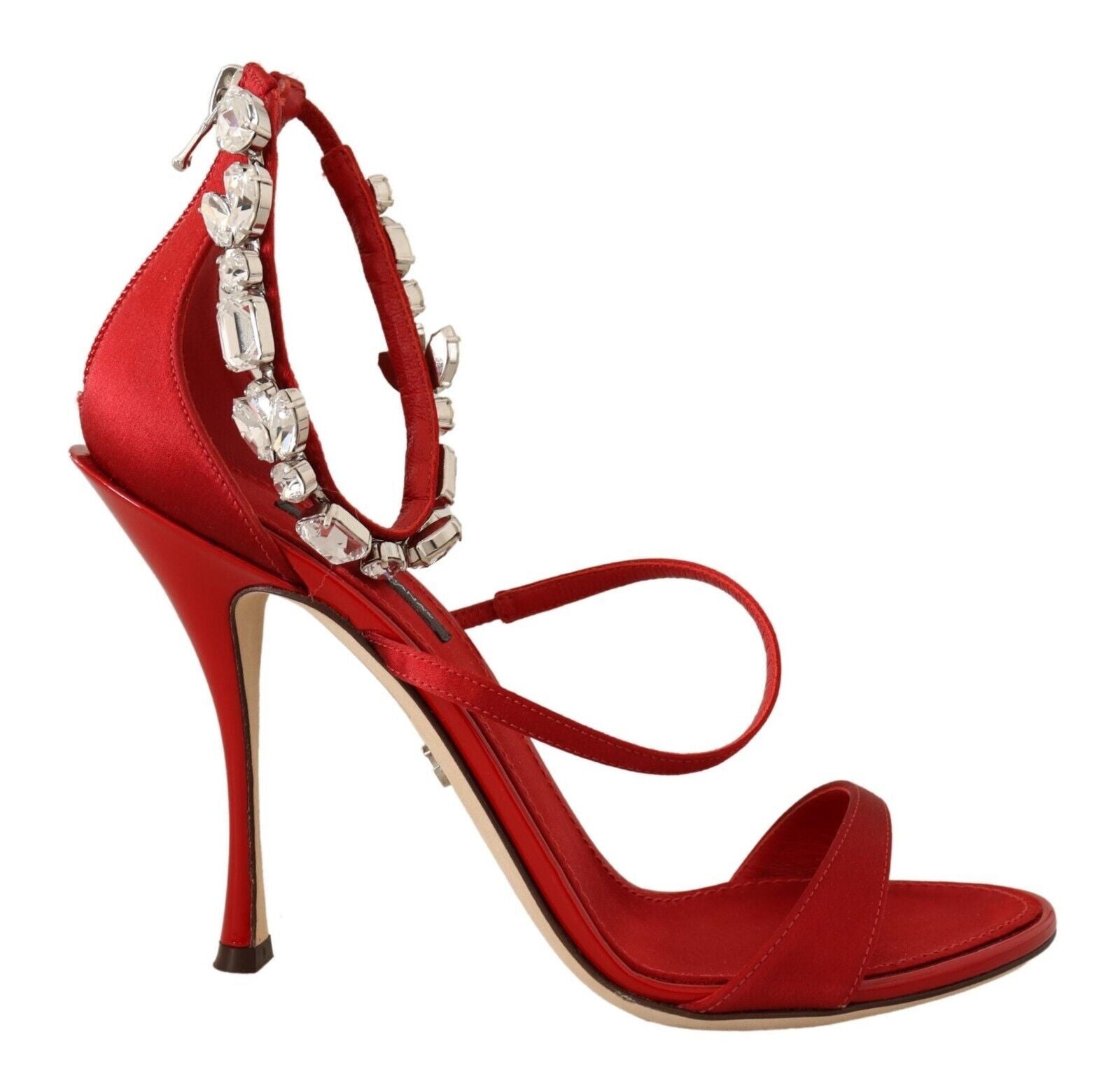 Dolce &amp; Gabbana Sandales à talons ornées de cristaux rouges