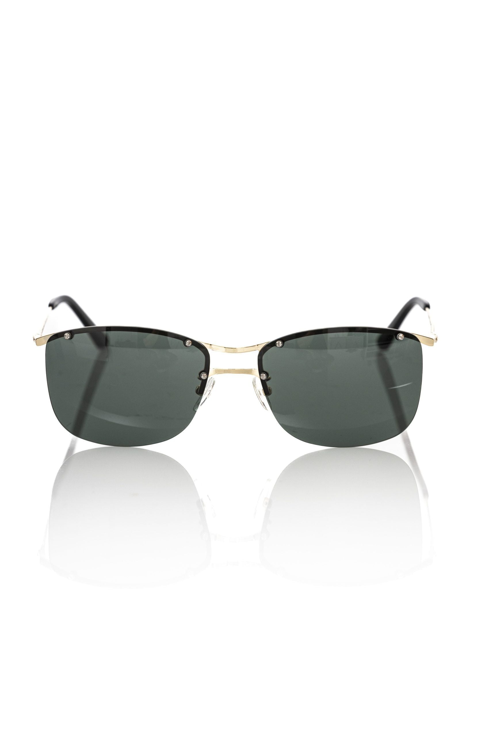 Lunettes de soleil Clubmaster avec accents dorés Frankie Morello