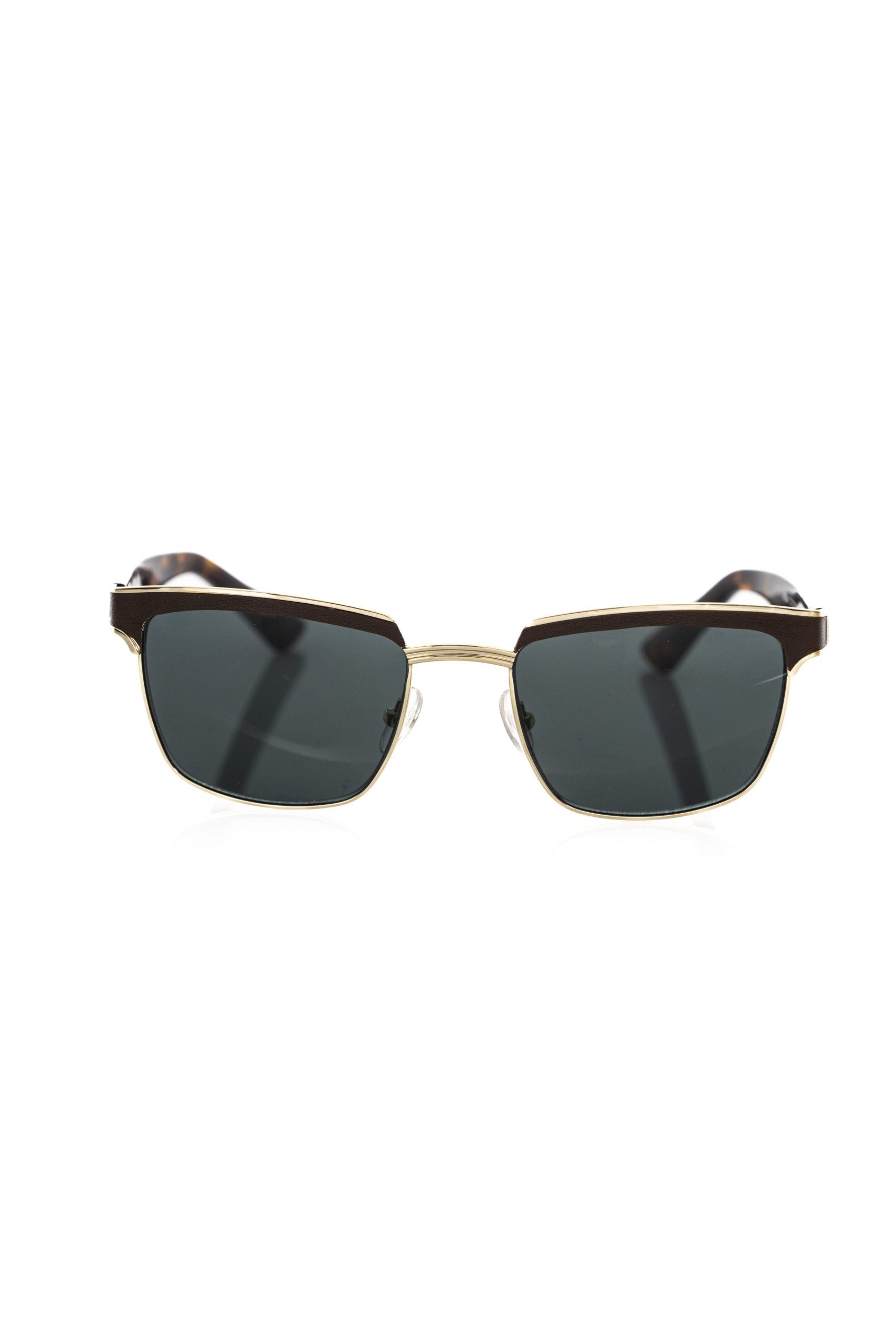 Frankie Morello Lunettes de soleil élégantes Clubmaster à verres ombrés