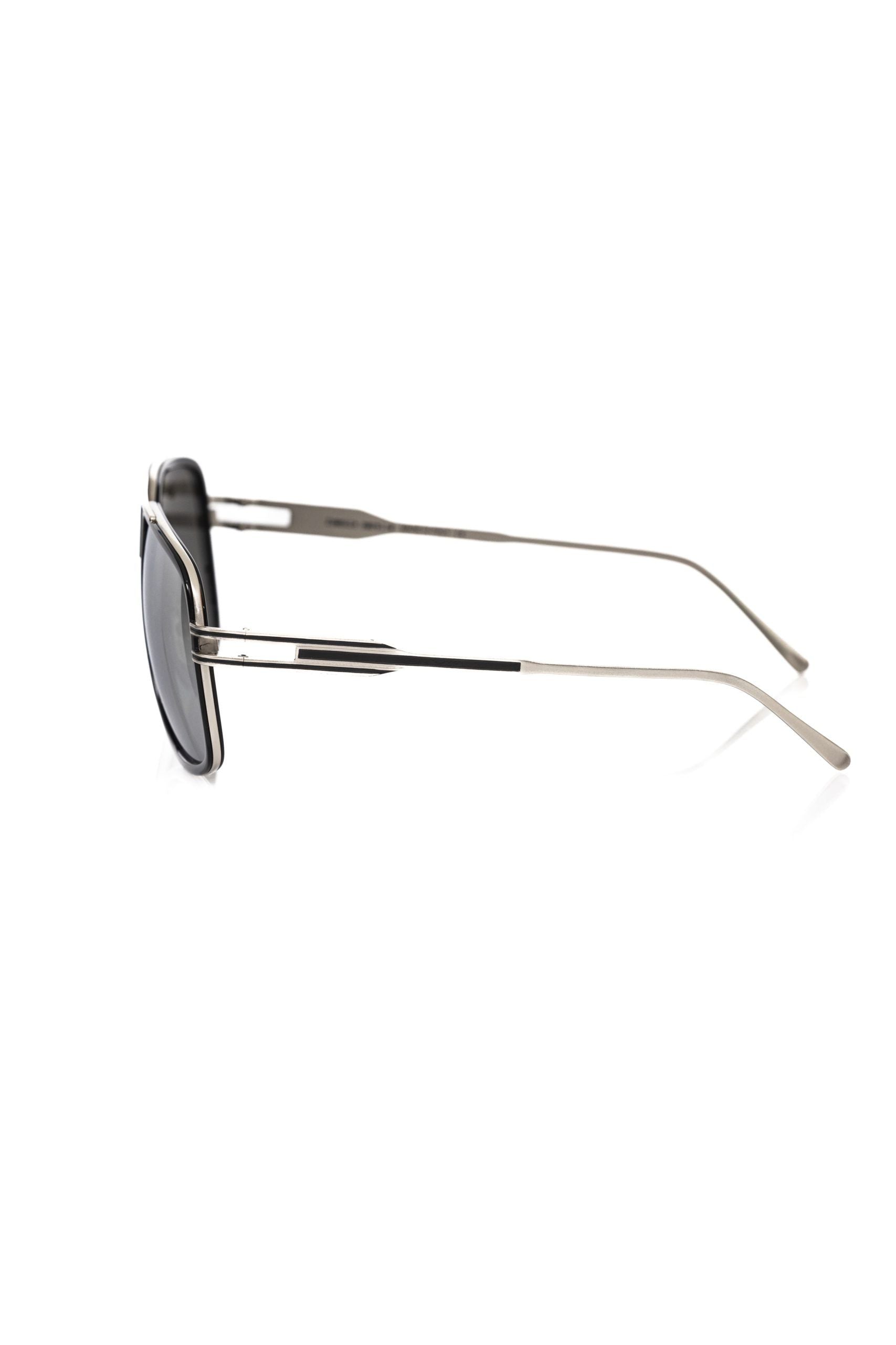 Frankie Morello Sleek Shield Sunglasses with Gradient Lens