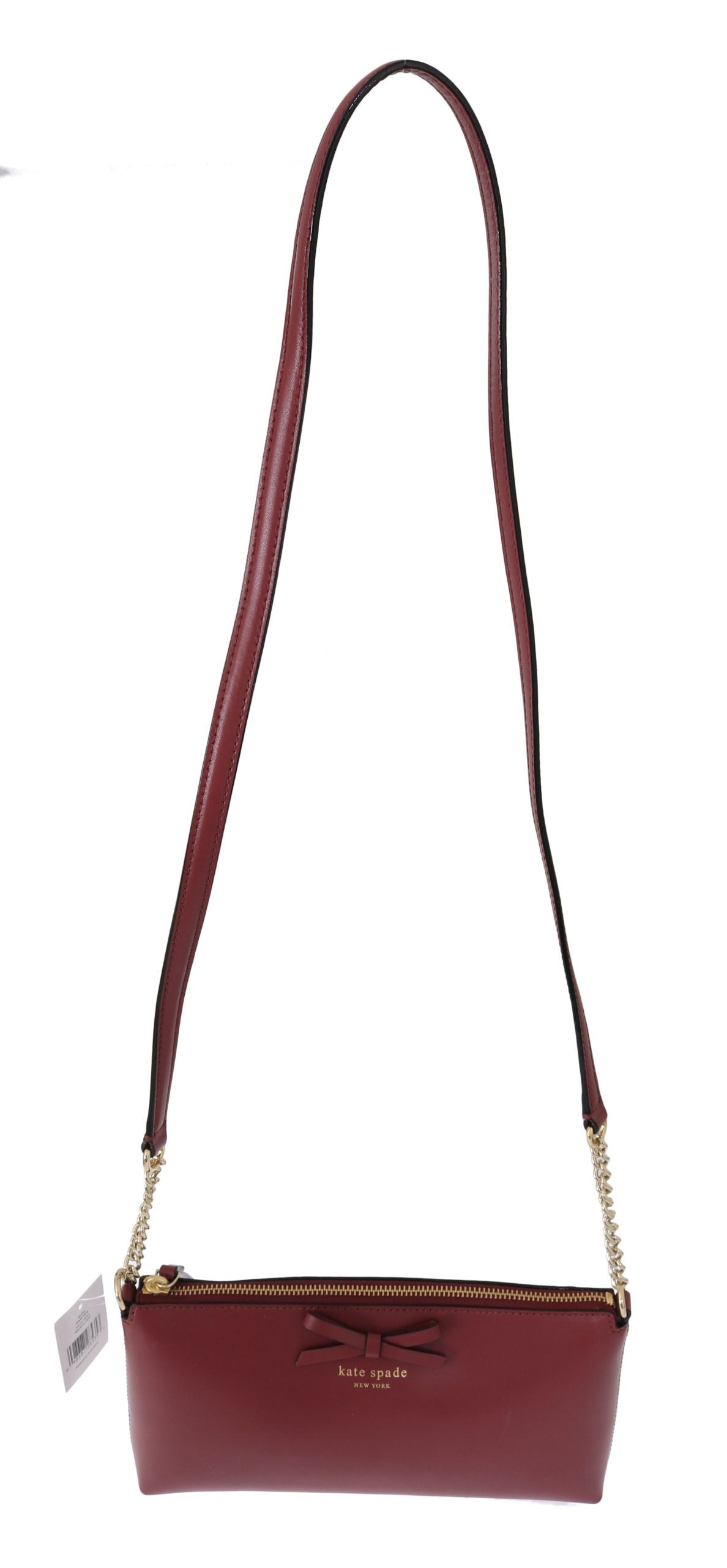 Kate Spade Elegant Bordeaux Leather Crossbody