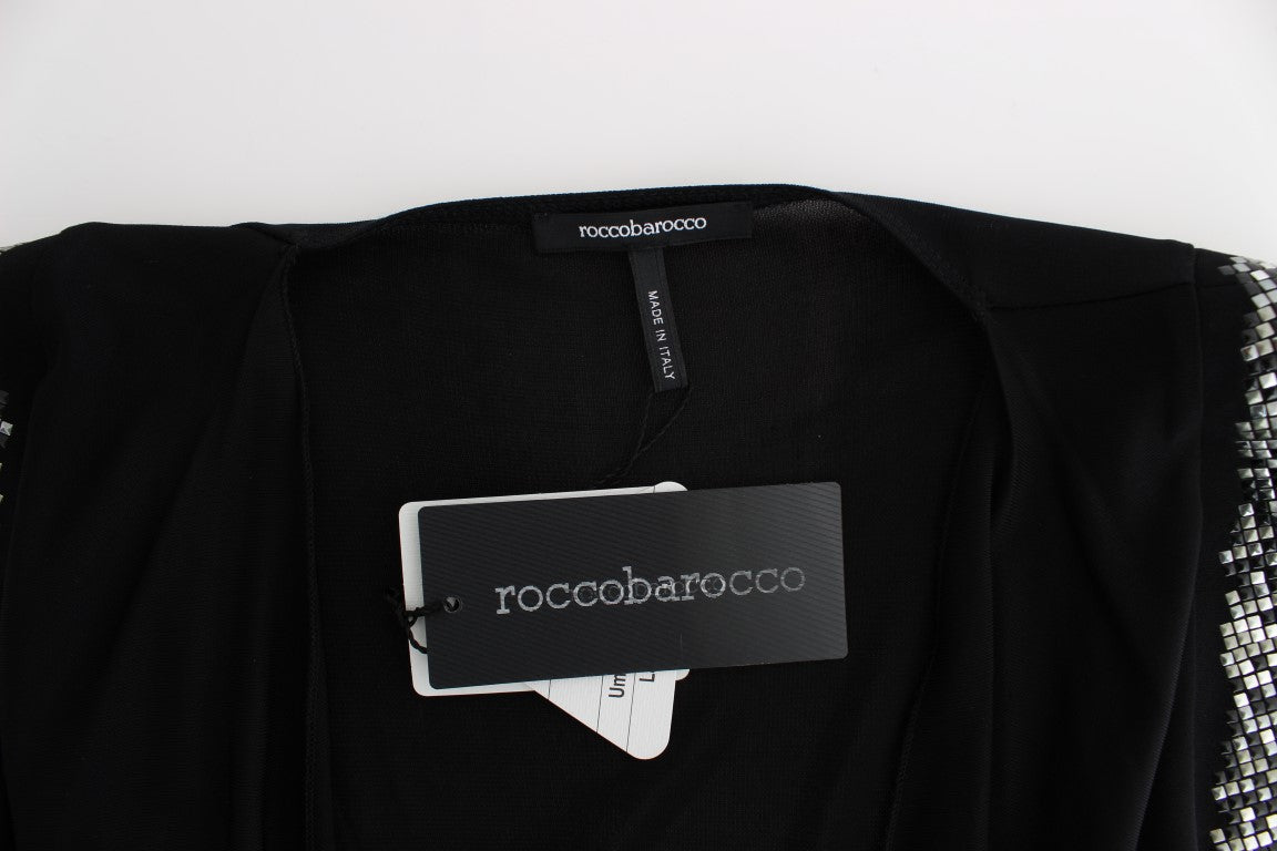 Roccobarocco Robe élégante sans manches à encolure drapée