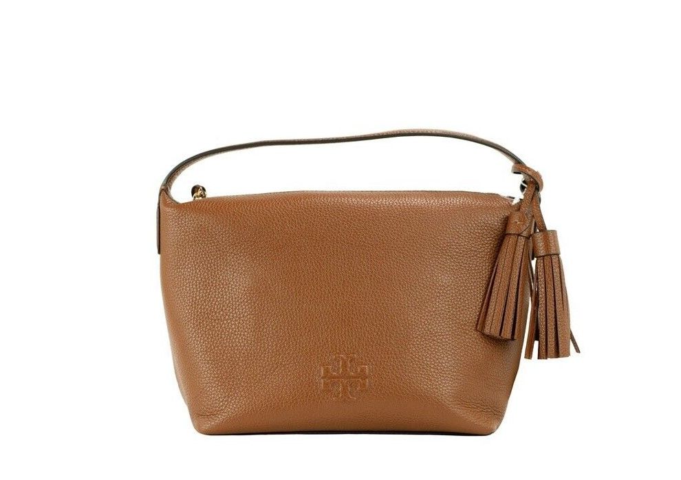 Tory Burch Thea petit sac à main à bandoulière souple en cuir grainé d'orignal