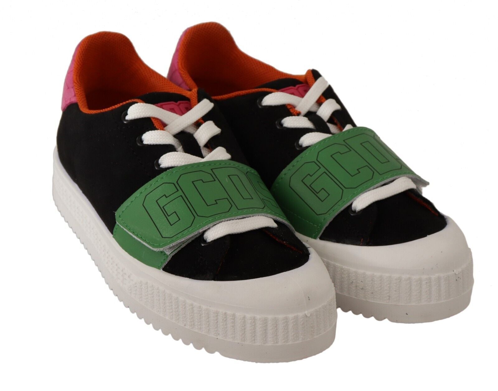 GCDS Baskets basses à lacets multicolores élégantes