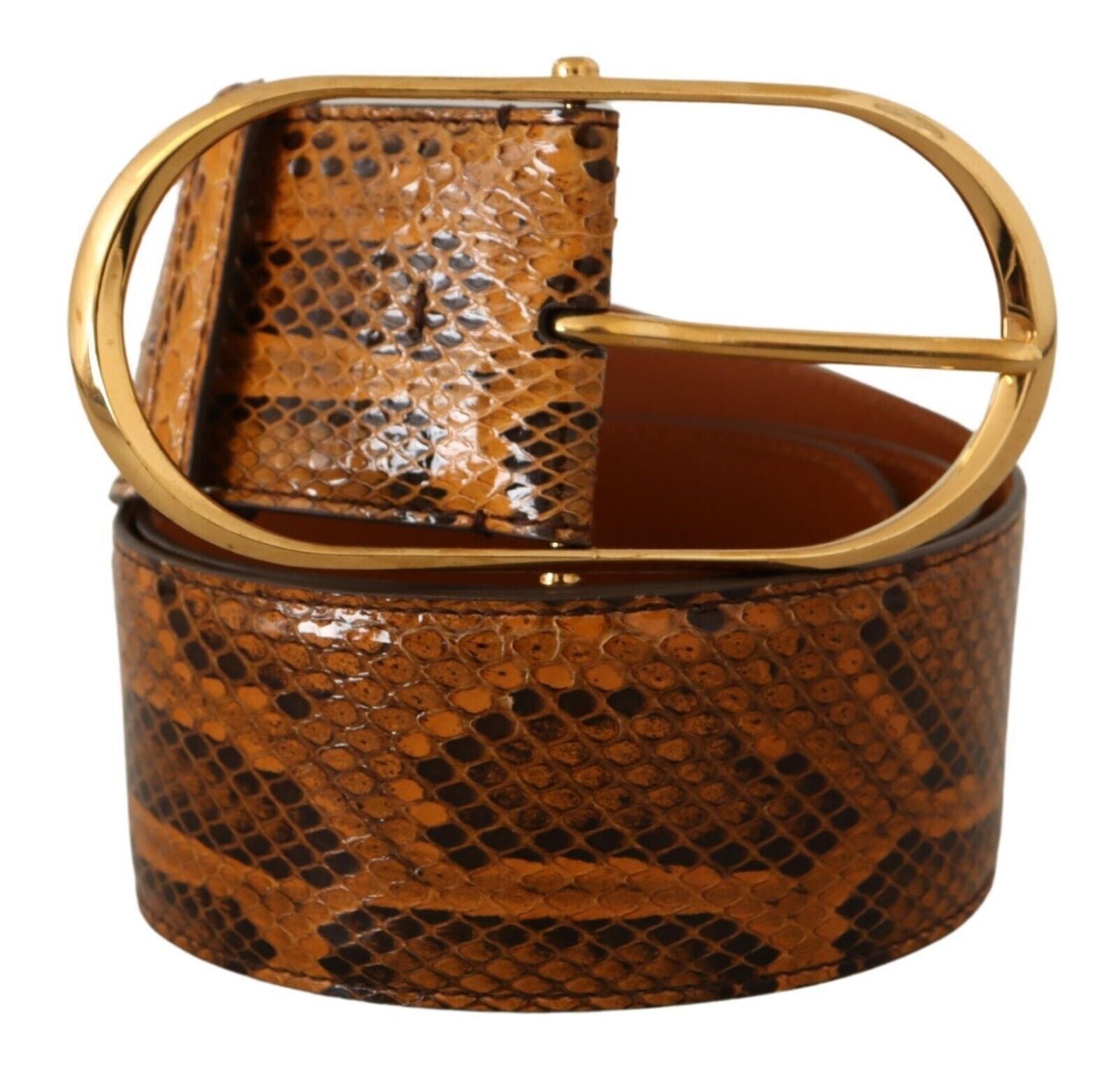 Dolce &amp; Gabbana Ceinture élégante en cuir peau de python