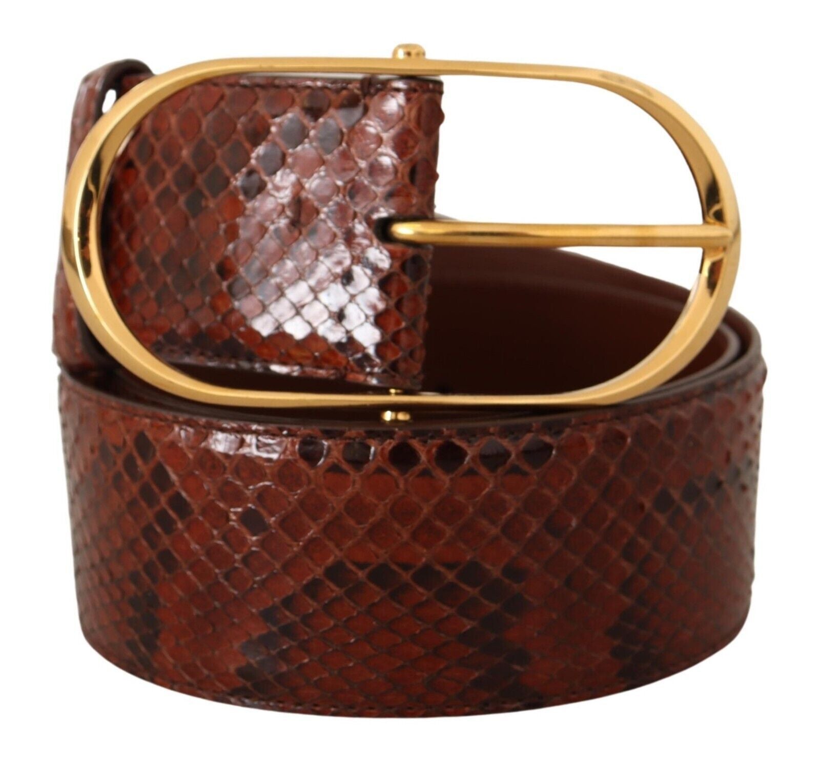 Dolce &amp; Gabbana Ceinture élégante en cuir peau de serpent python