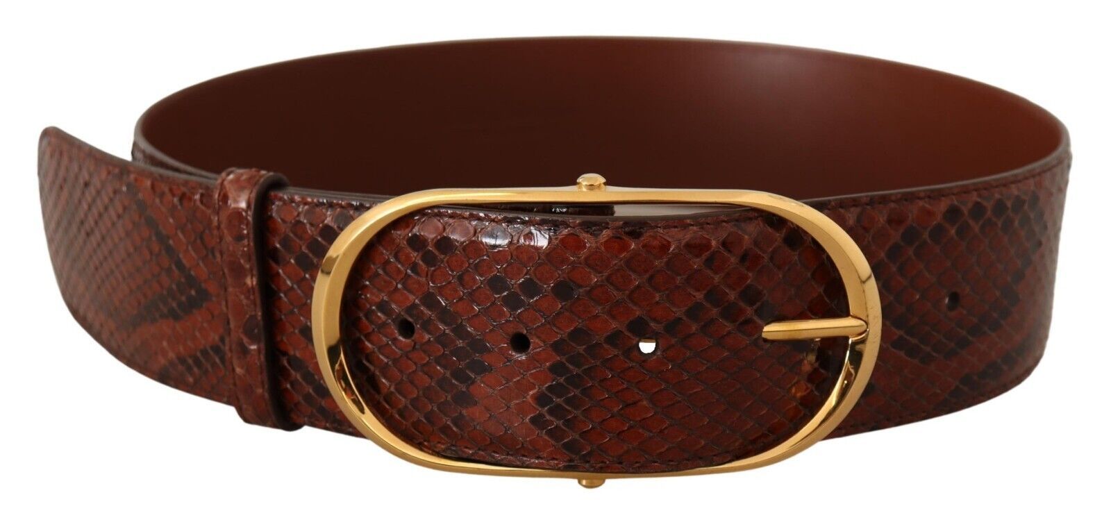 Dolce &amp; Gabbana Ceinture élégante en cuir peau de serpent python