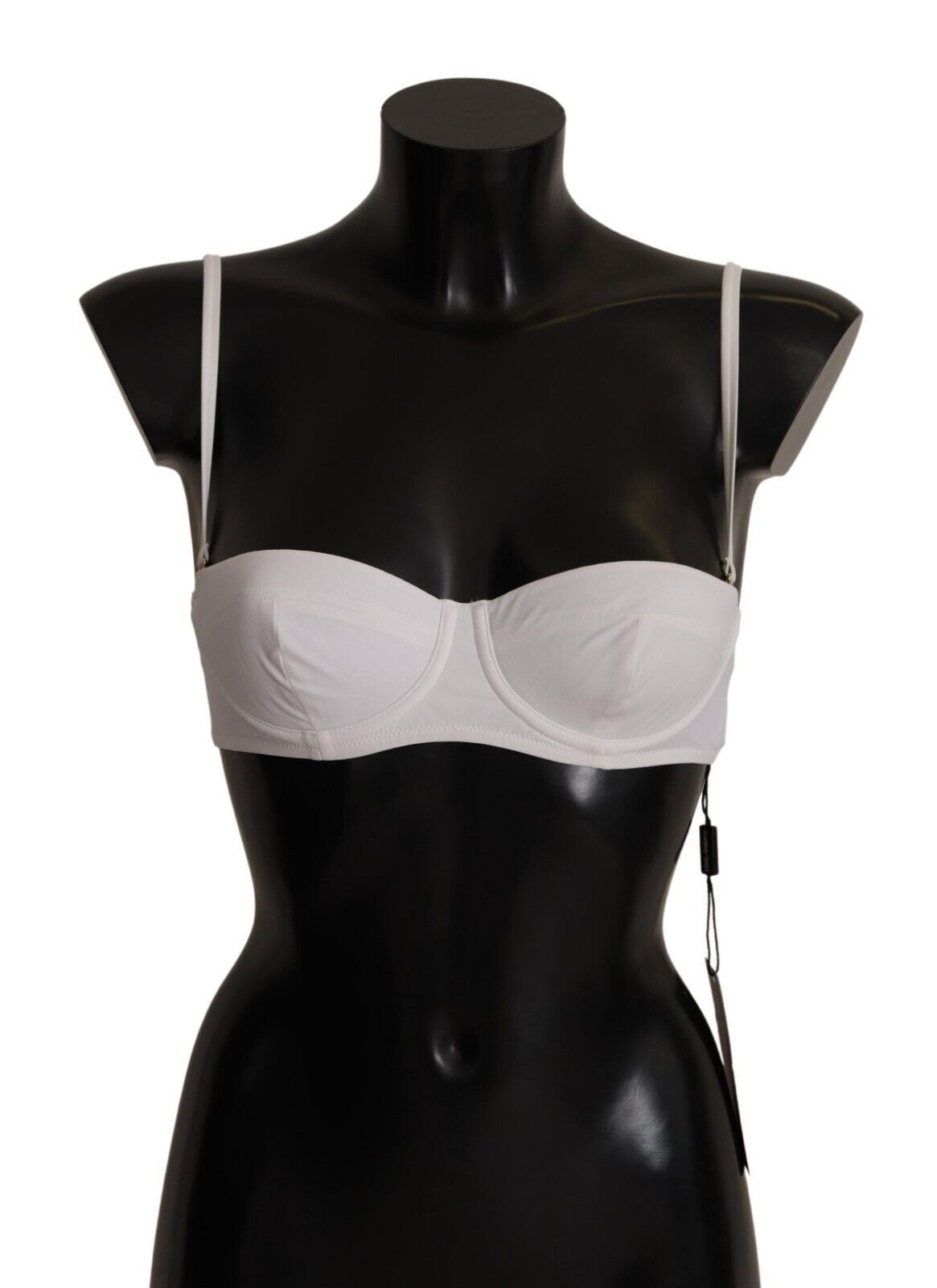 Soutien-gorge balconnet en nylon blanc Dolce &amp; Gabbana Chic