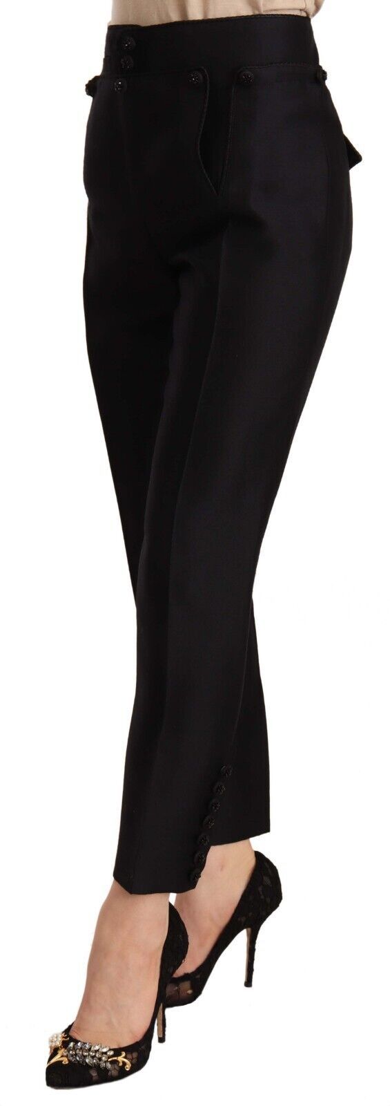 Dsquared² Pantalon court taille haute chic