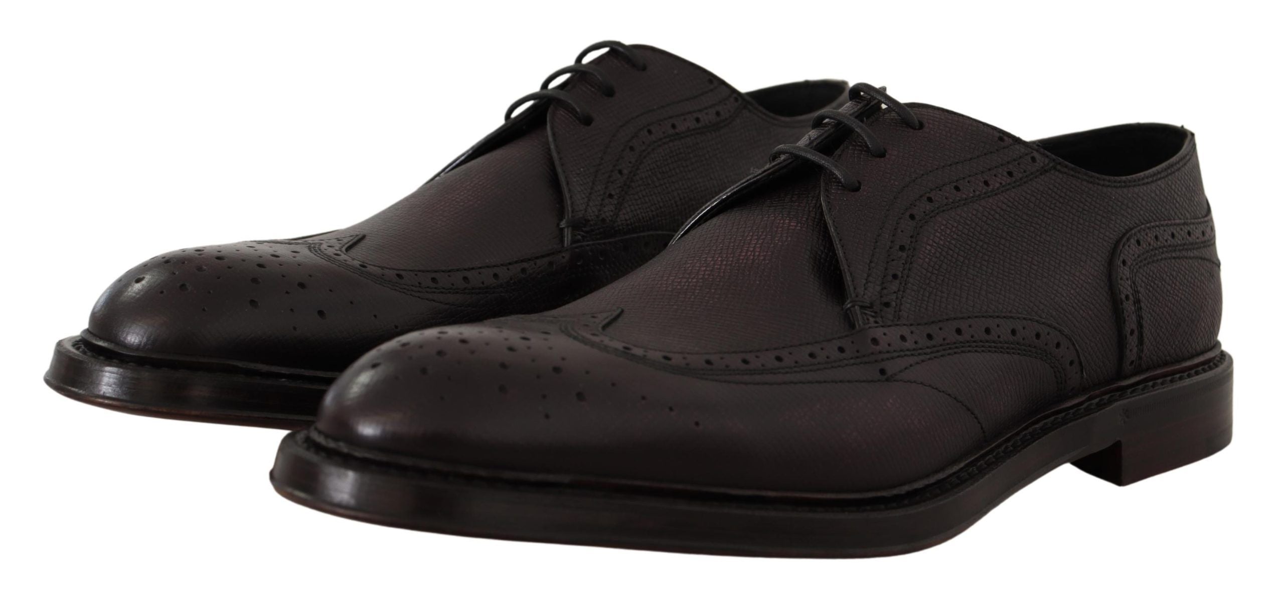 Dolce &amp; Gabbana Chaussures formelles élégantes pourpres Wingtip pour hommes