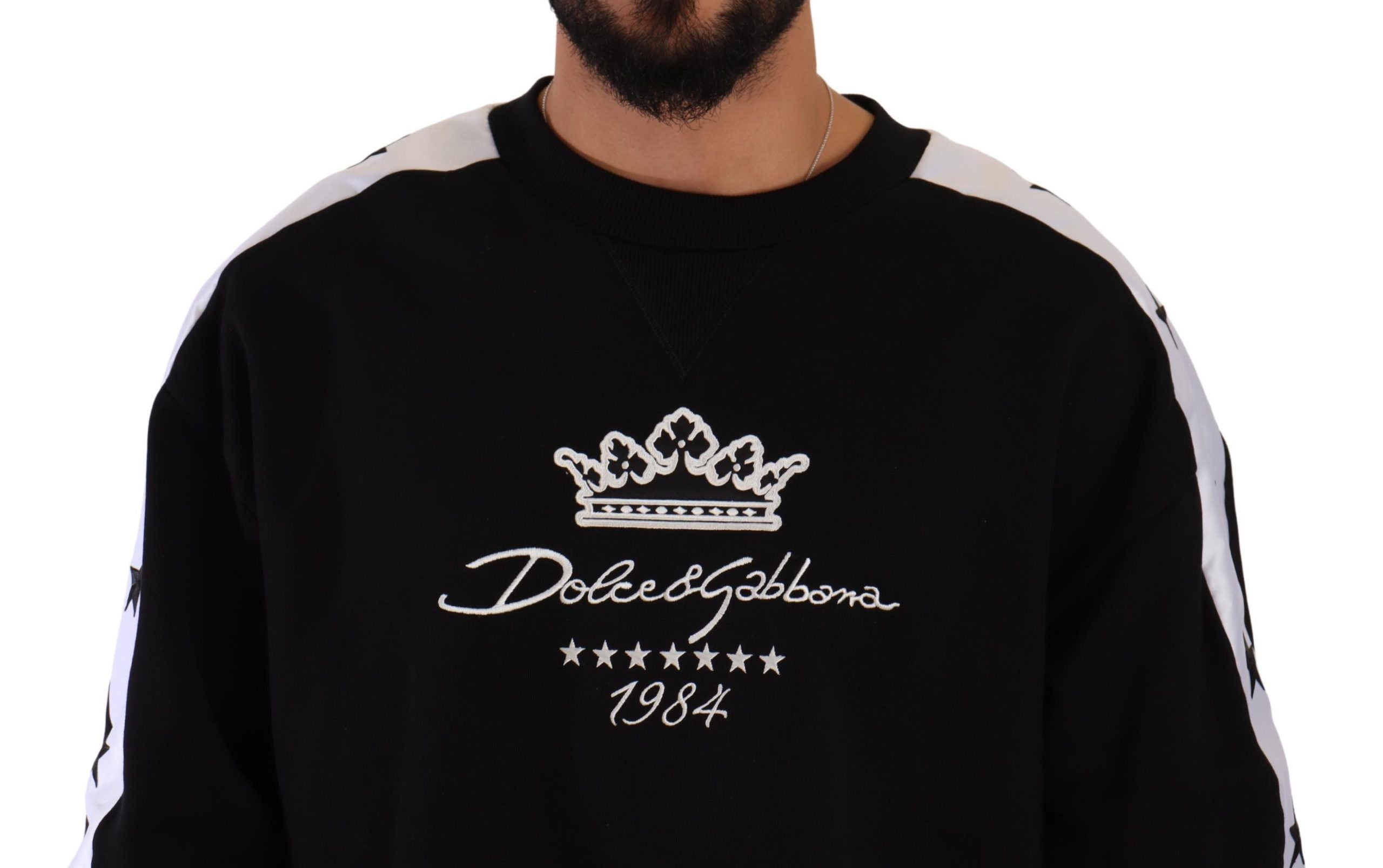 Dolce &amp; Gabbana Pull à col rond Elegant Crown 1984