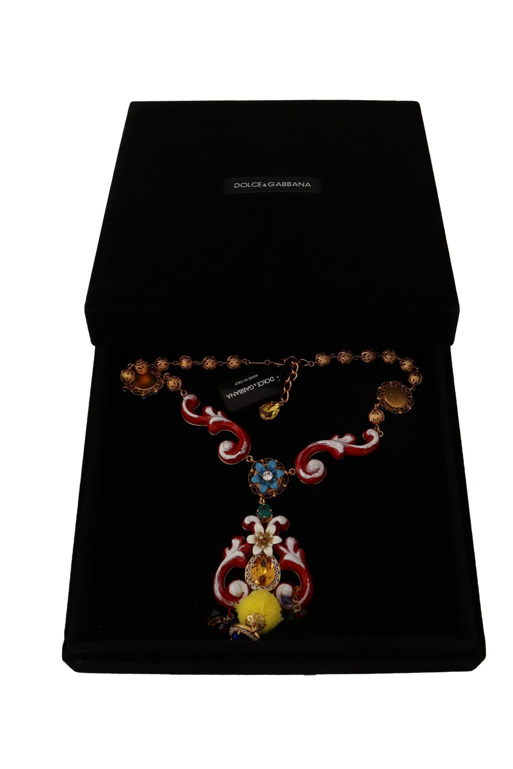 Collier tendance en cristal multicolore Dolce &amp; Gabbana