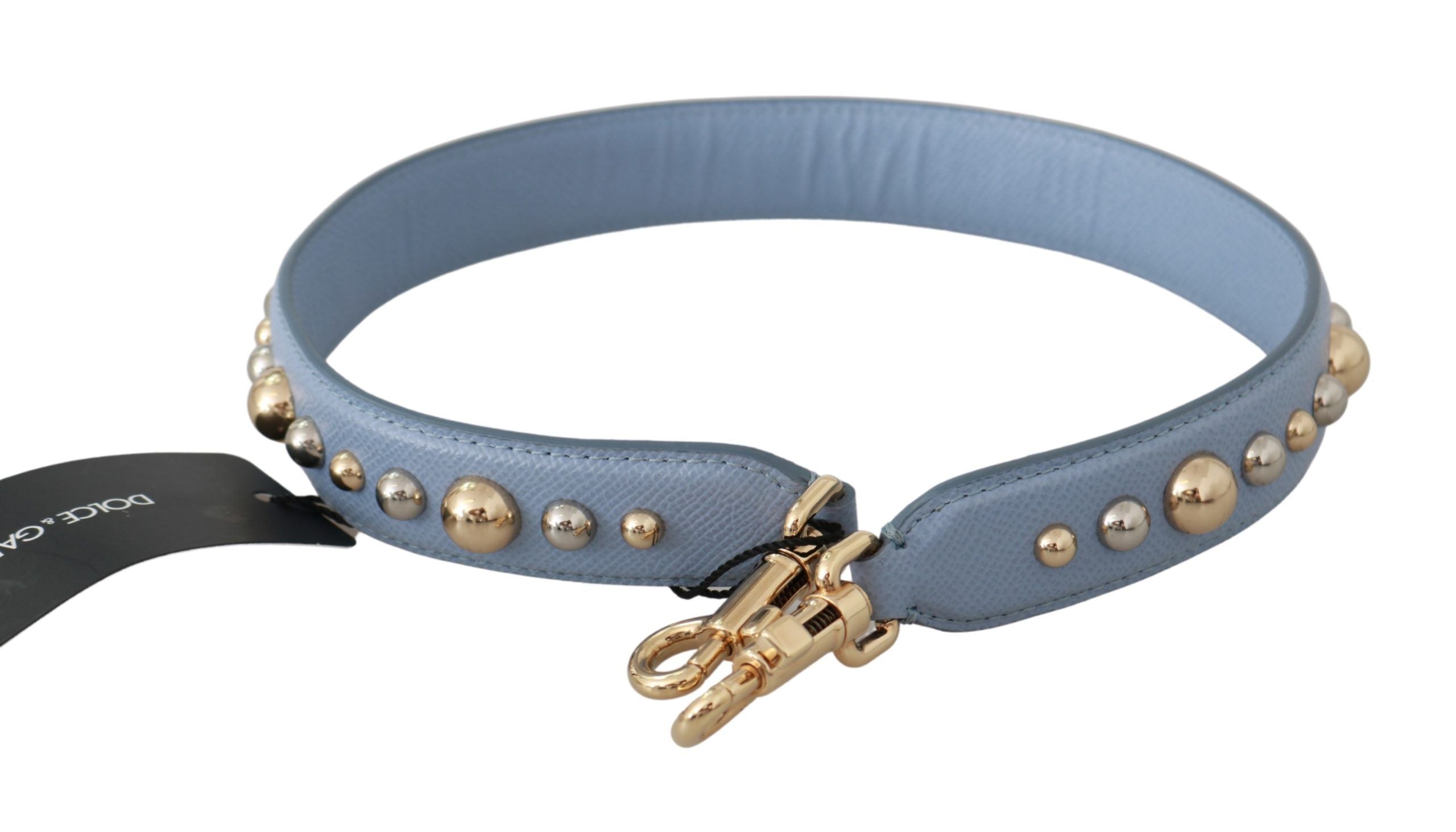 Dolce &amp; Gabbana Élégante bandoulière en cuir bleu