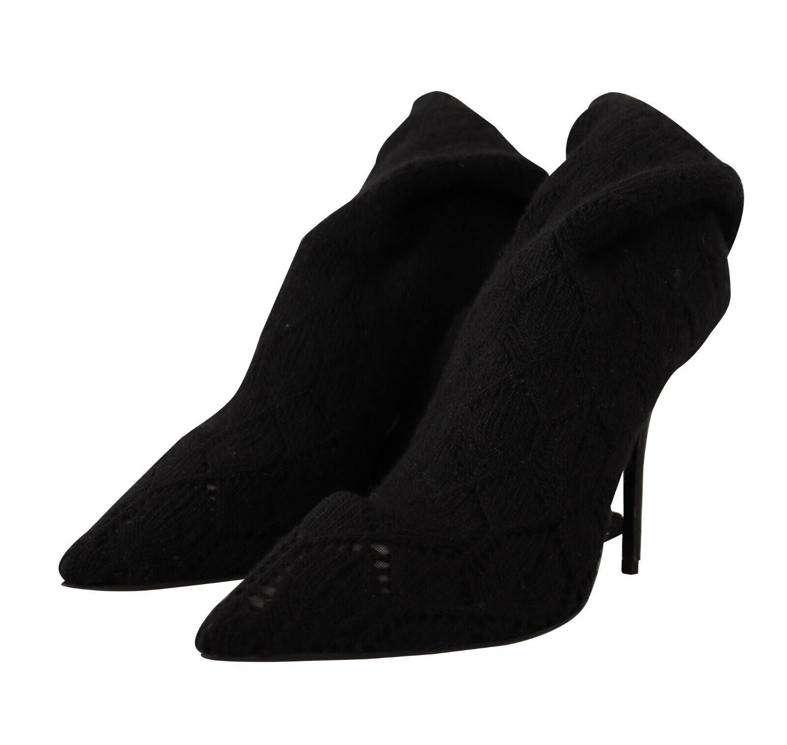 Dolce &amp; Gabbana Bottes chaussettes extensibles noires élégantes