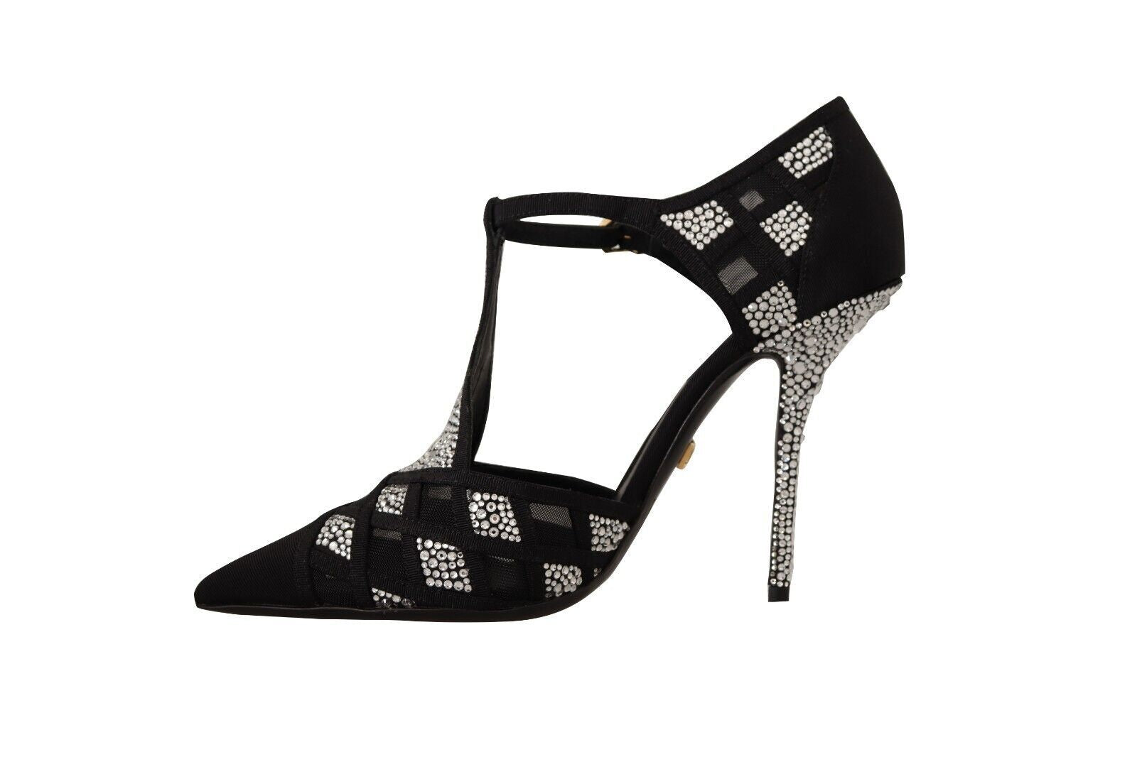 Dolce & Gabbana Elegant Crystal-Embellished Suede Pumps