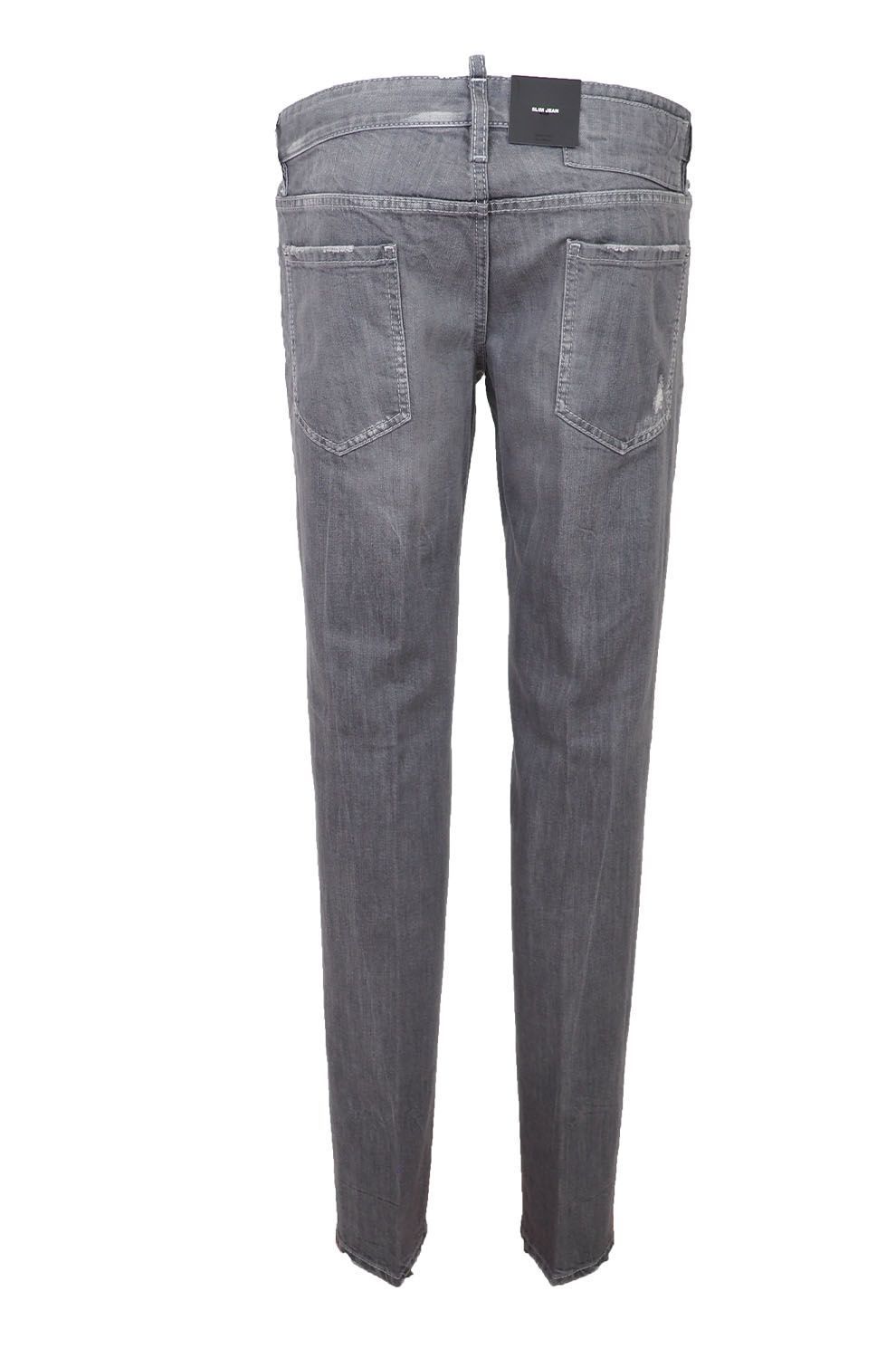 Dsquared² Denim coupe slim gris chic pour l'homme moderne