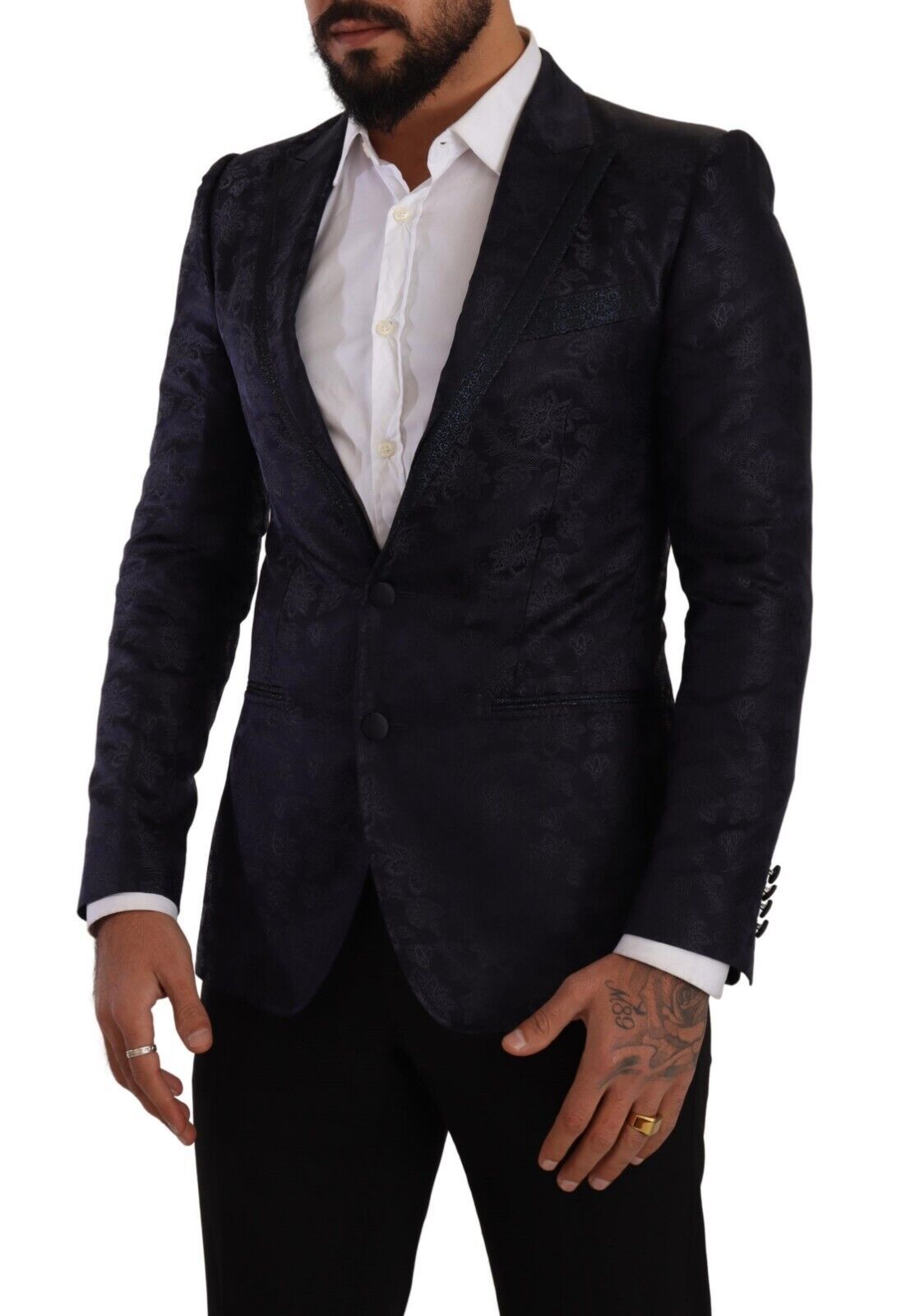 Dolce &amp; Gabbana Élégant Blazer Formel MARTINI Bleu Foncé