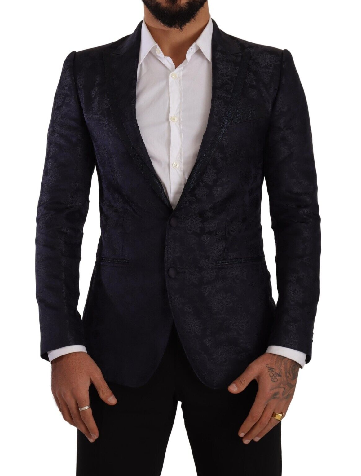 Dolce &amp; Gabbana Élégant Blazer Formel MARTINI Bleu Foncé