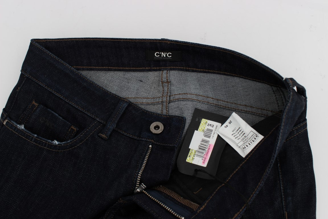 Costume National Chic - Jean skinny bleu coupe slim