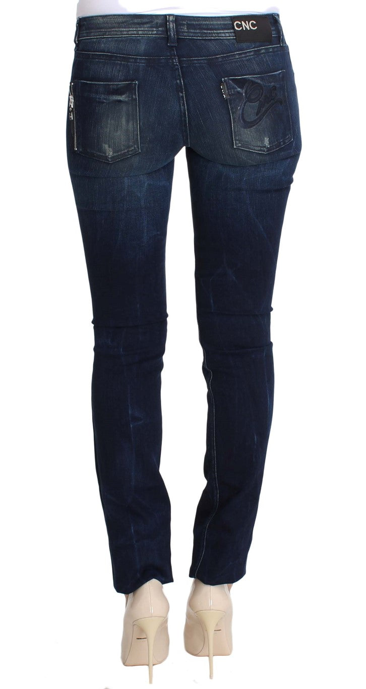 Costume National Chic - Jean skinny bleu coupe slim