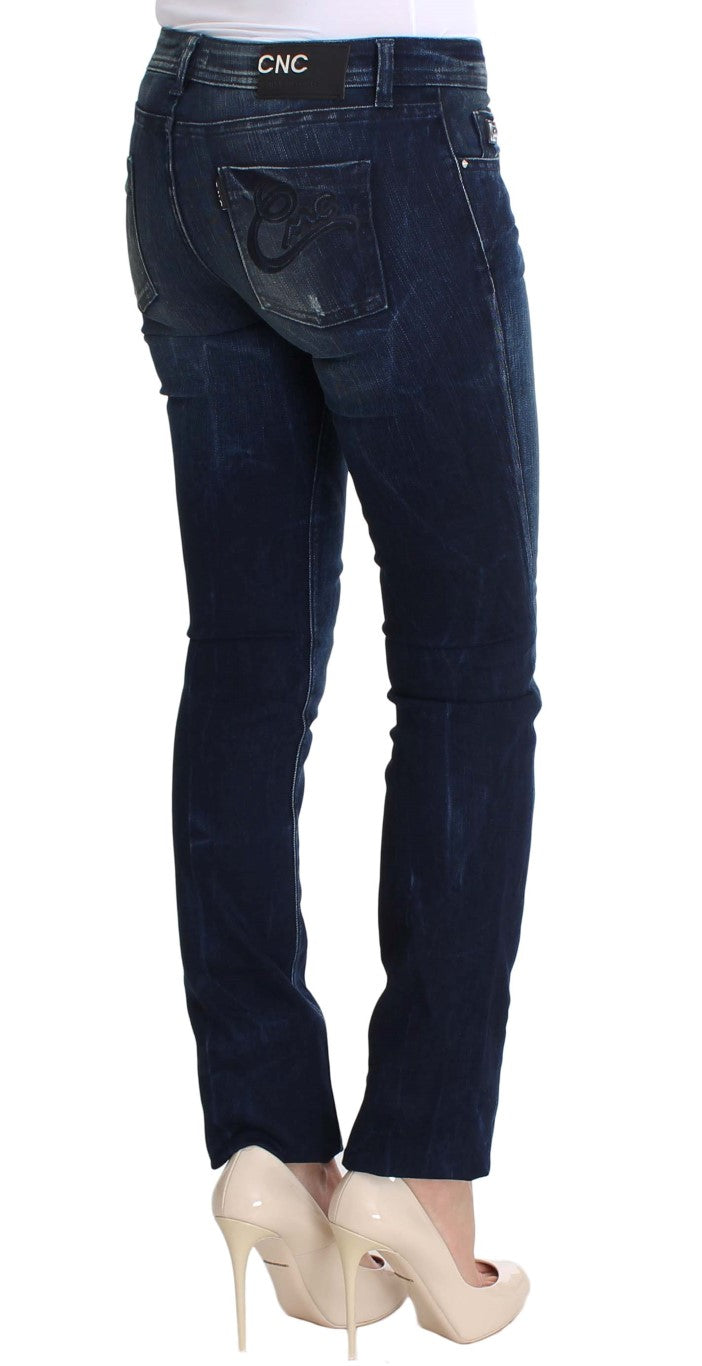 Costume National Chic - Jean skinny bleu coupe slim