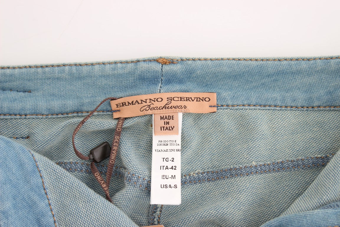 Ermanno Scervino Jean Capri élégant bleu clair