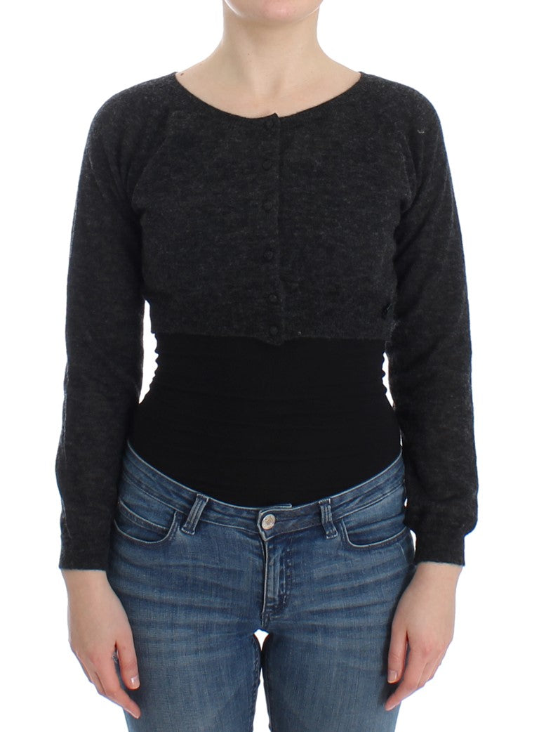 Ermanno Scervino Chic Cropped Alpaca Wool Sweater