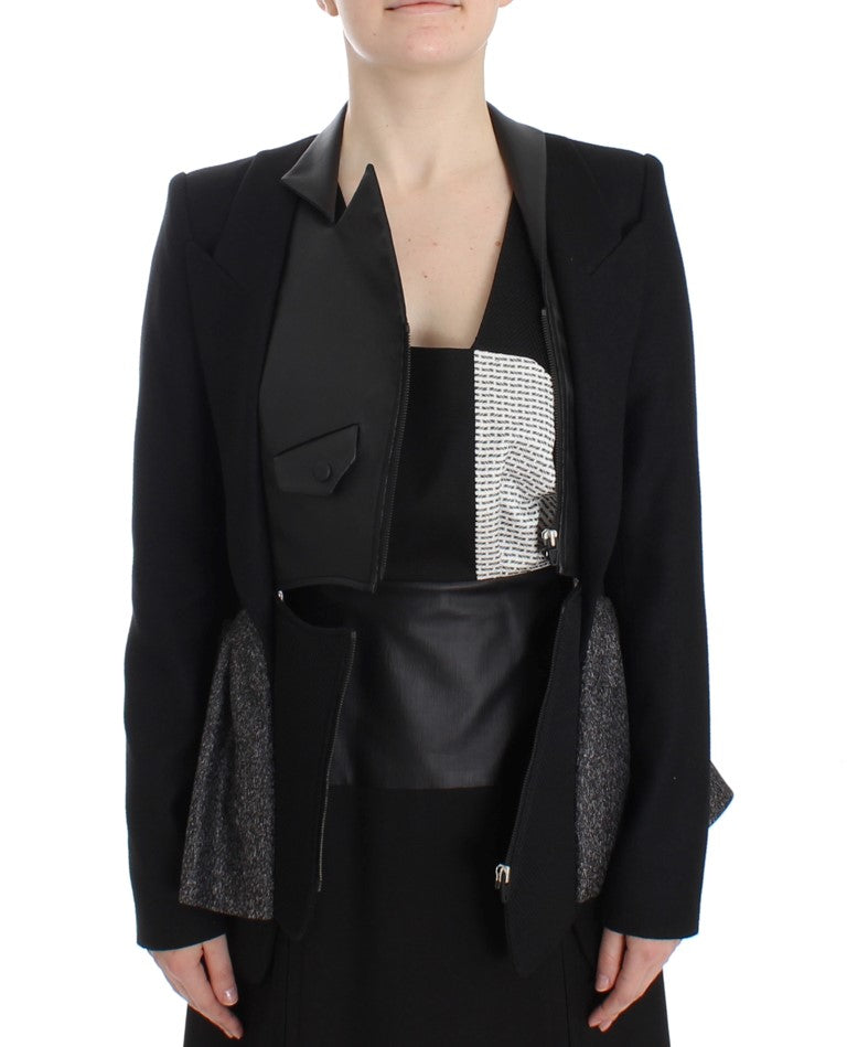 KAALE SUKTAE Veste blazer zippée monochrome élégante