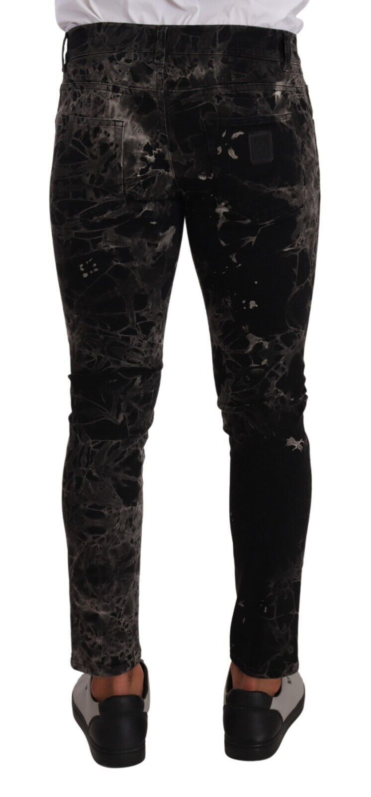 Dolce &amp; Gabbana Jean skinny à motifs coupe slim