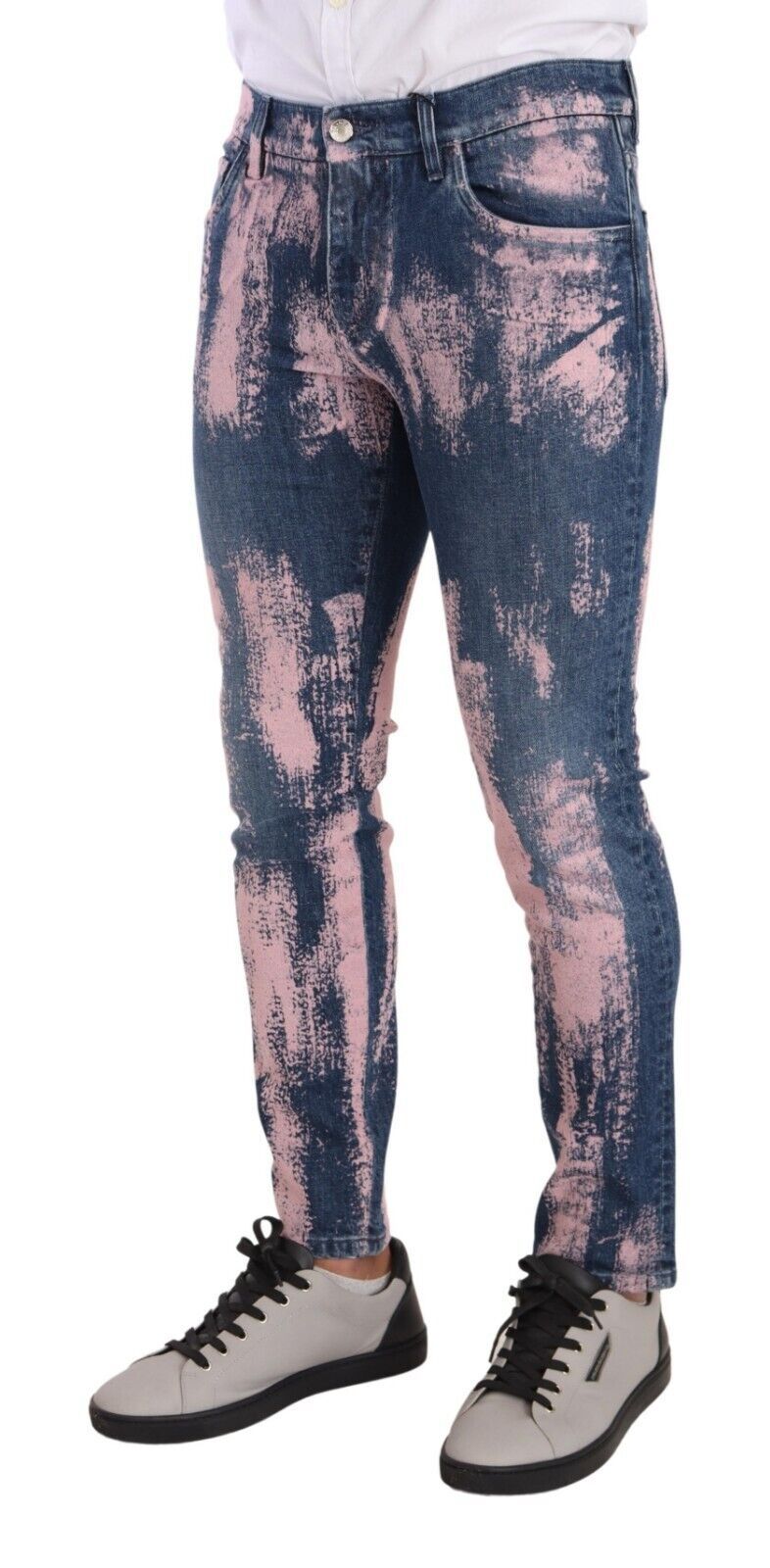 Dolce &amp; Gabbana Jean skinny élégant en denim coupe slim en tie-dye