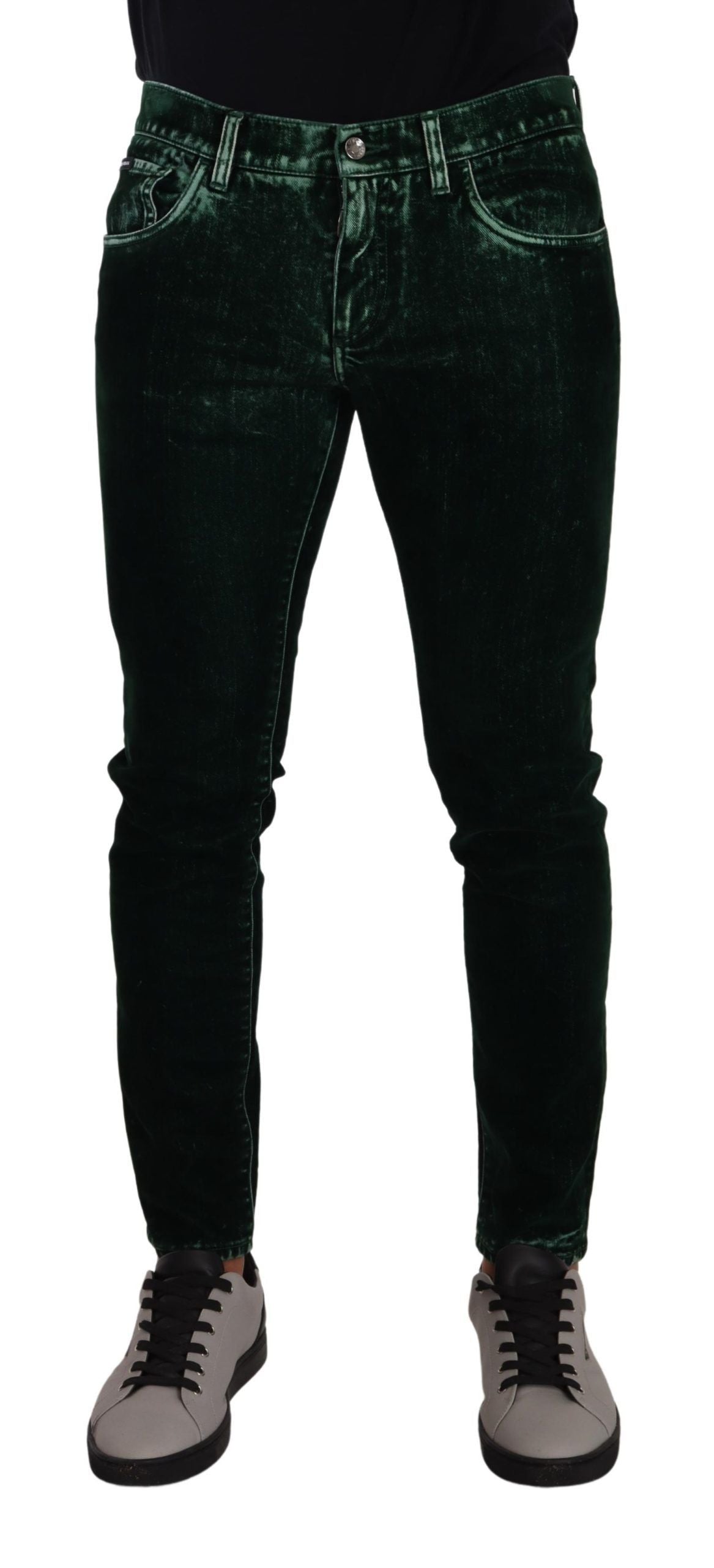 Dolce &amp; Gabbana Jean skinny élégant en coton mélangé