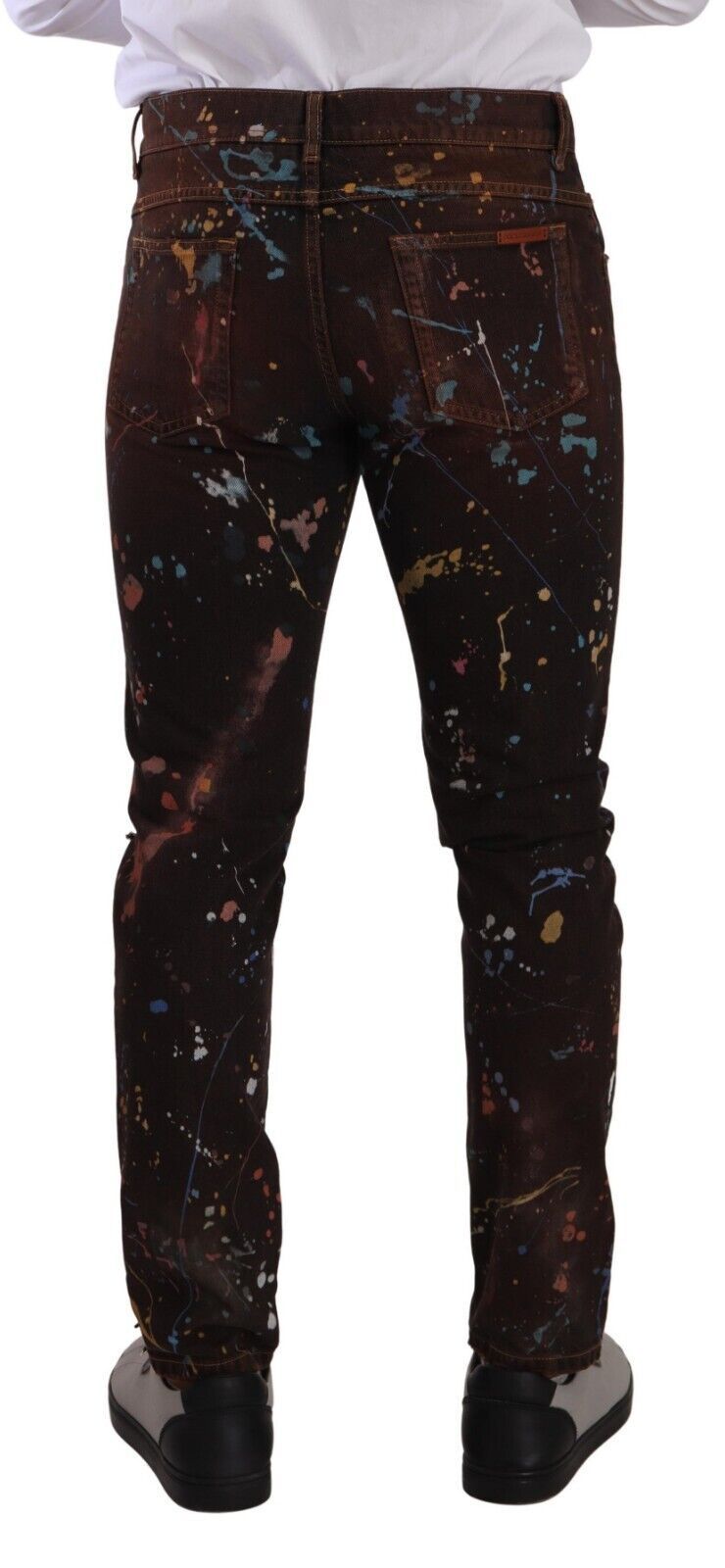 Dolce &amp; Gabbana Jean skinny peint multicolore