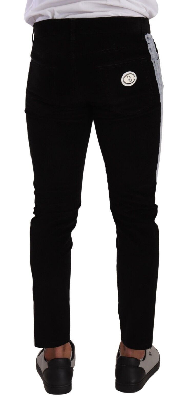 Dolce &amp; Gabbana Jean slim élégant en coton noir