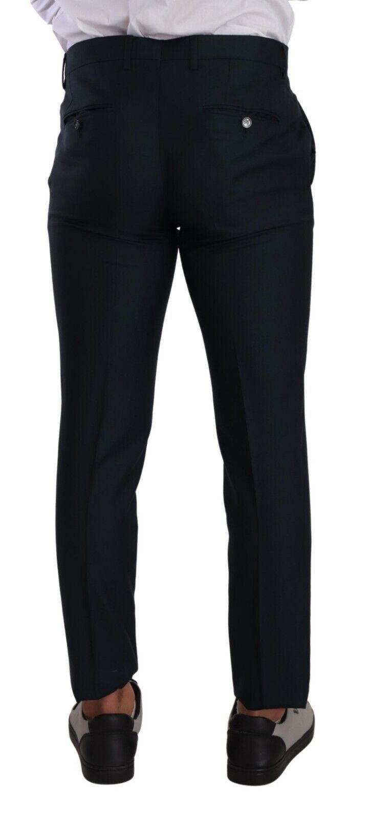 Dolce &amp; Gabbana Pantalon habillé élégant en cachemire et soie coupe slim