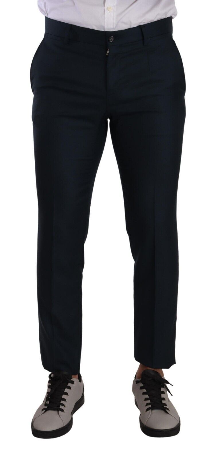 Dolce &amp; Gabbana Pantalon habillé élégant en cachemire et soie coupe slim