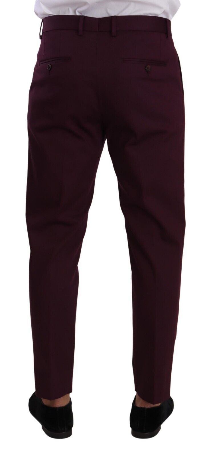 Dolce &amp; Gabbana Pantalon chino violet élégant pour l'homme moderne