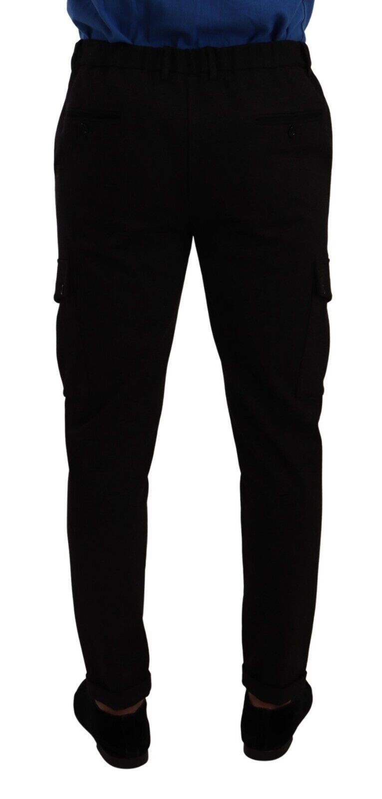 Dolce &amp; Gabbana Pantalon cargo slim noir élégant