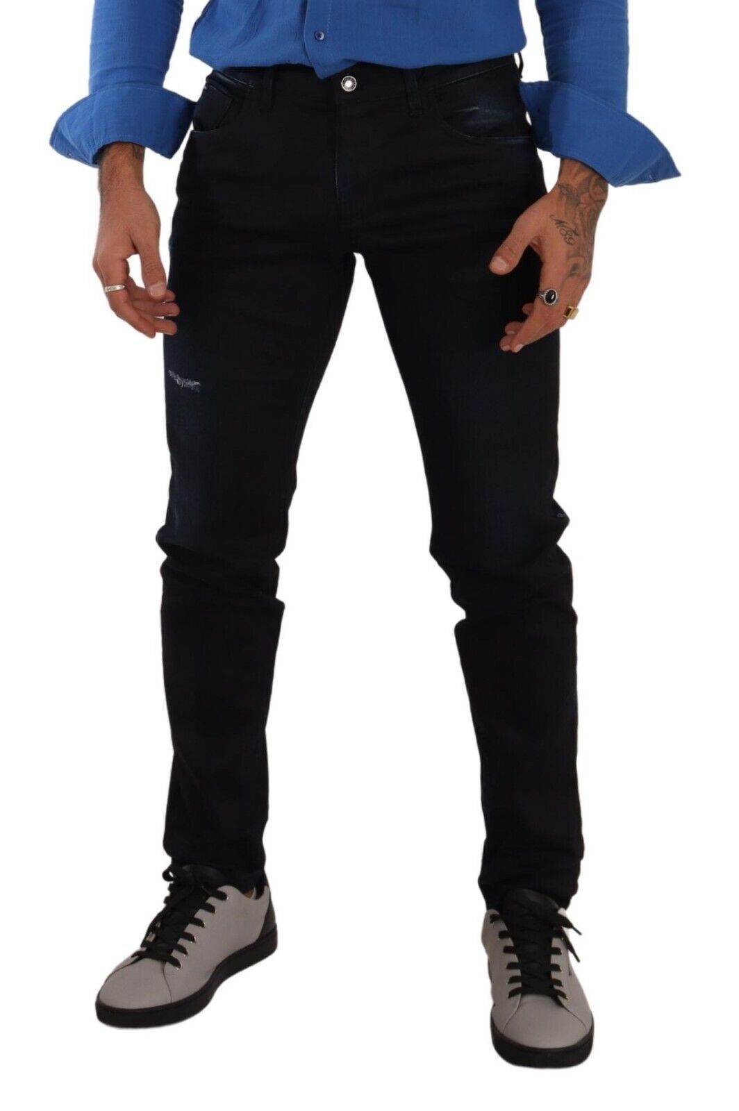 Dolce &amp; Gabbana Jean skinny élégant coupe slim en bleu foncé