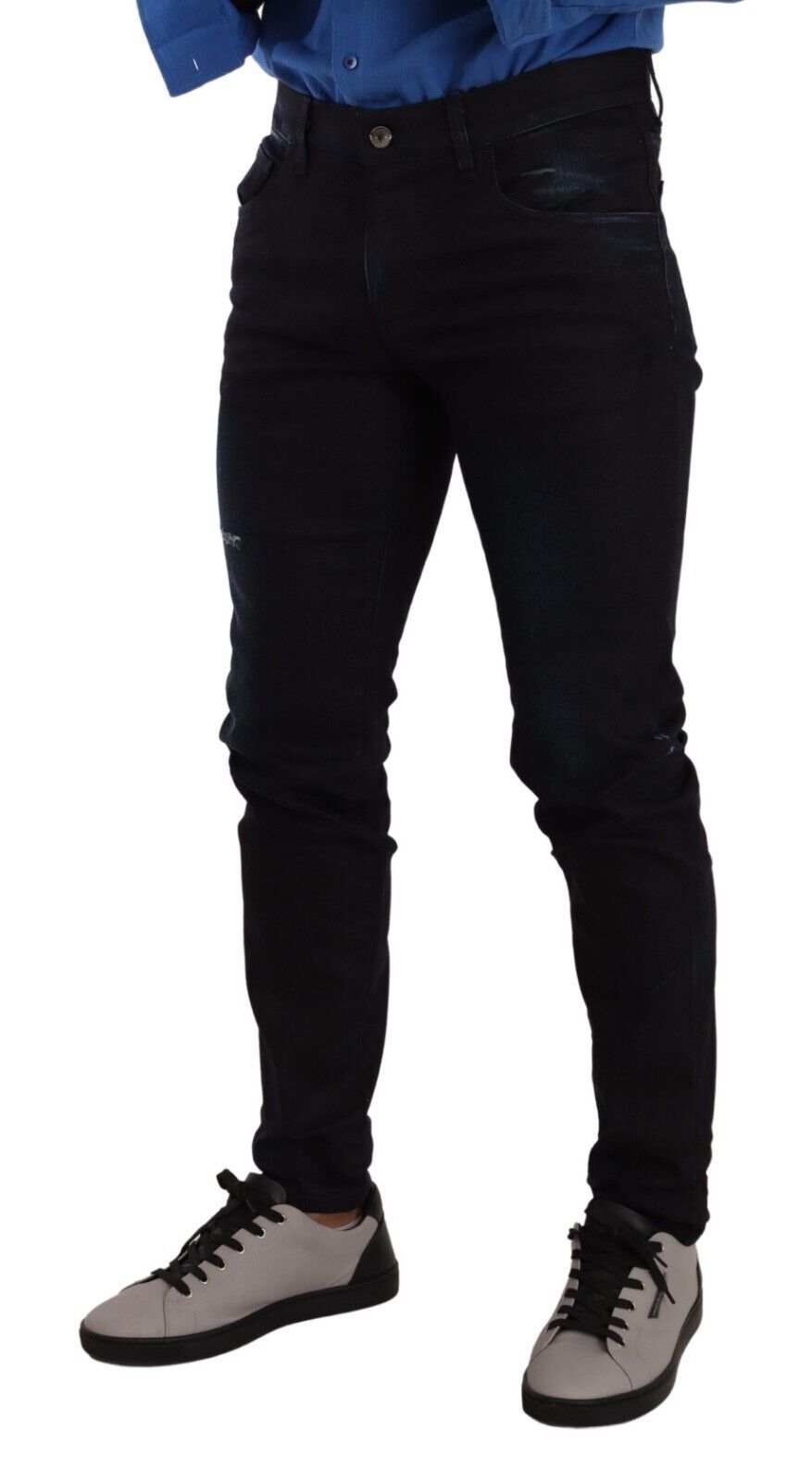 Dolce &amp; Gabbana Jean skinny élégant coupe slim en bleu foncé