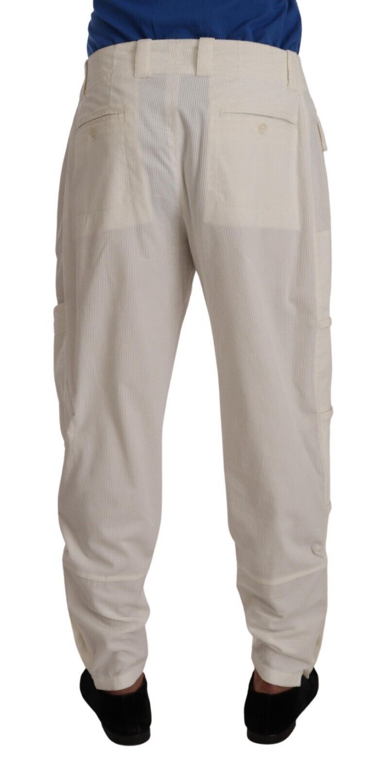 Dolce &amp; Gabbana Pantalon cargo élégant blanc cassé - Coupe régulière