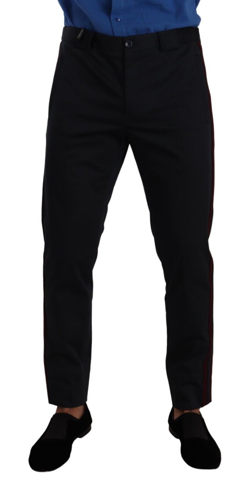 Dolce &amp; Gabbana Chic Pantalon chino coupe slim en bleu