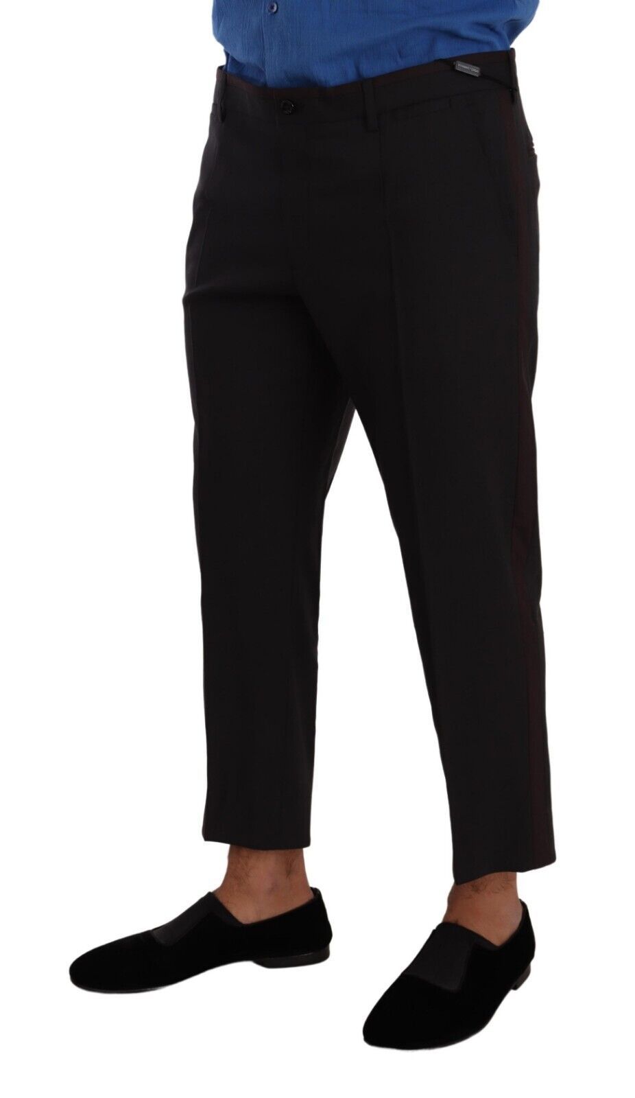 Dolce &amp; Gabbana Pantalon court élégant en laine stretch