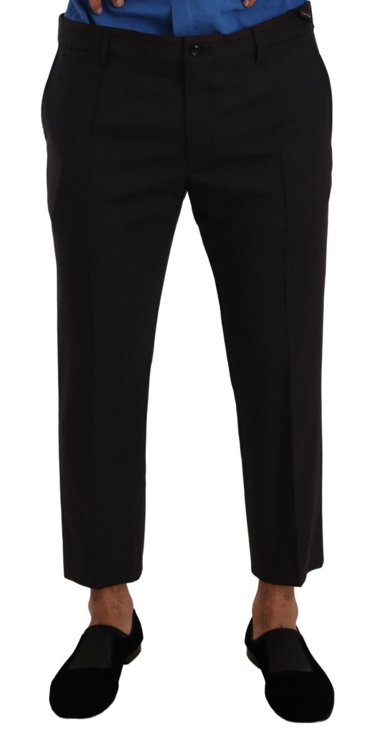 Dolce &amp; Gabbana Pantalon court élégant en laine stretch