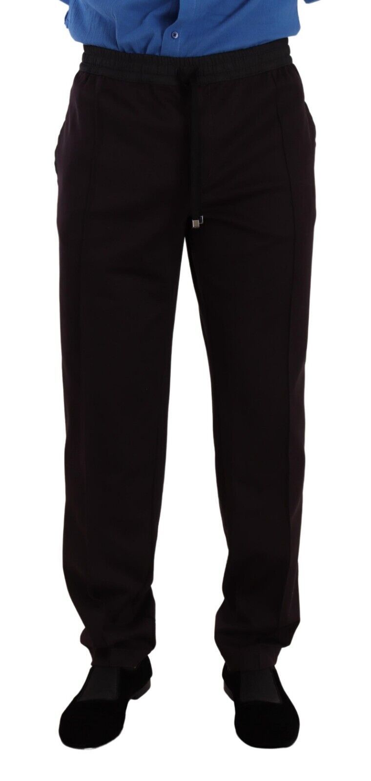 Dolce &amp; Gabbana Pantalon de jogging élégant en coton bordeaux