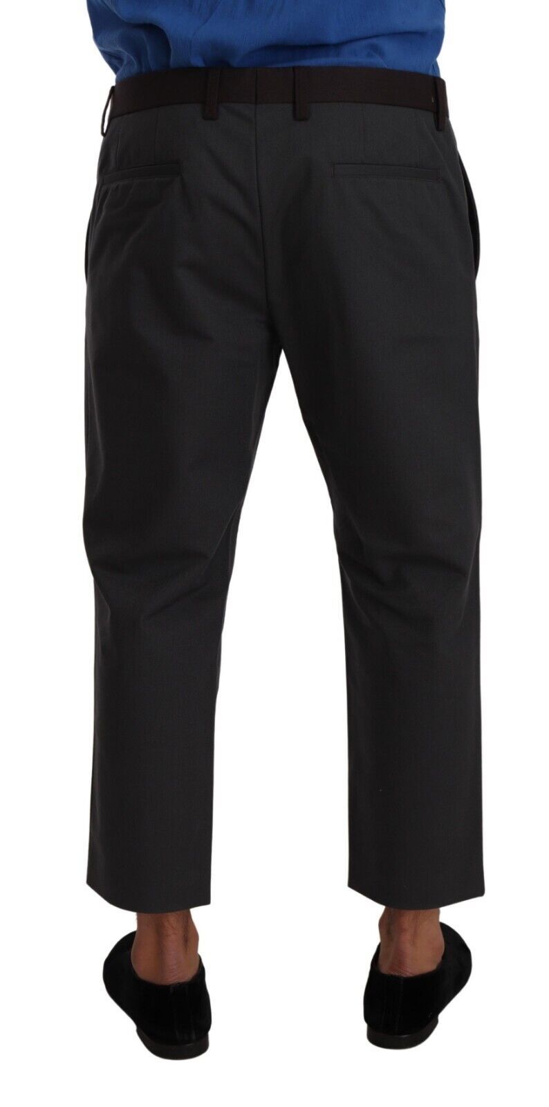 Dolce &amp; Gabbana Pantalon court élégant dans des teintes grises et bordeaux