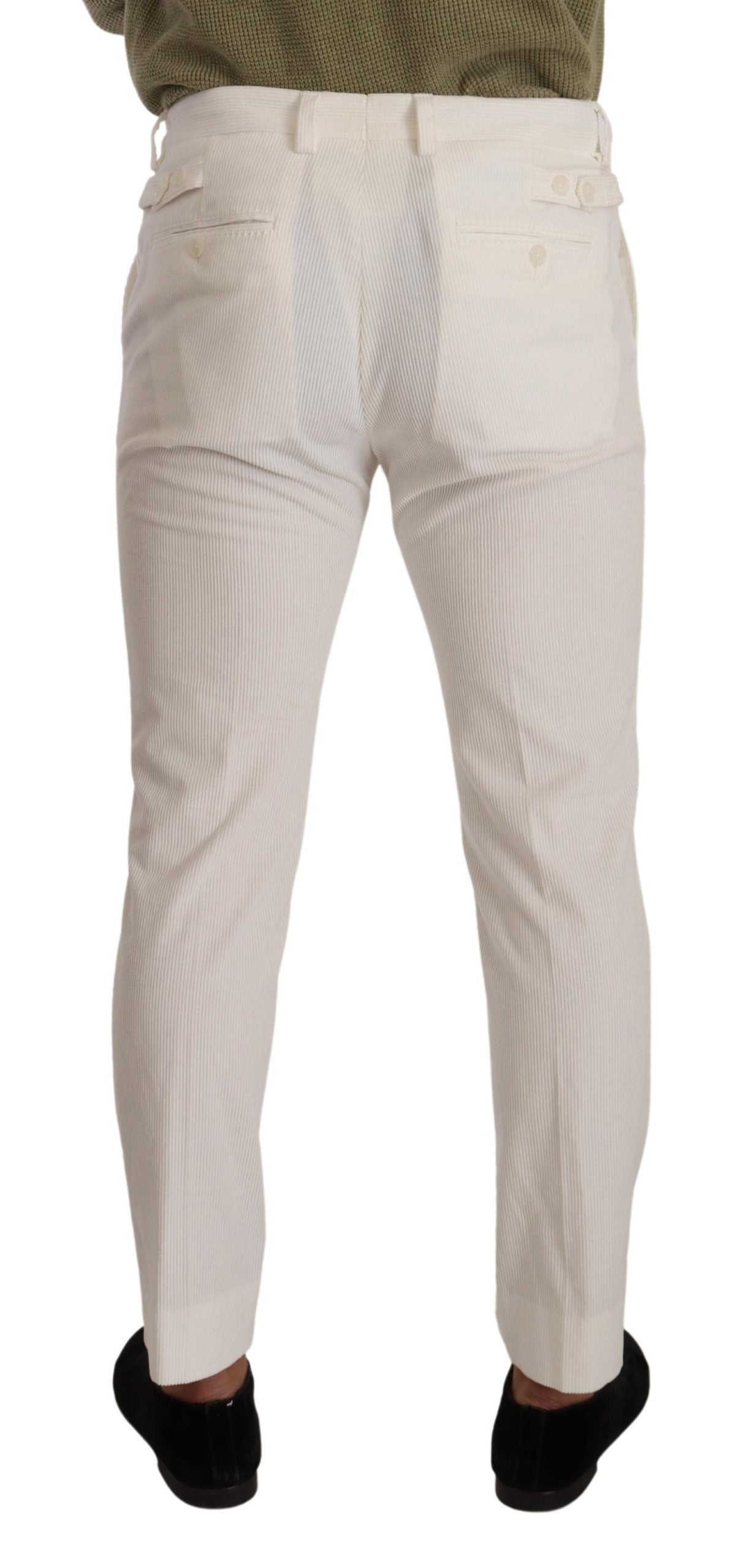 Dolce &amp; Gabbana Pantalon élégant en coton coupe slim