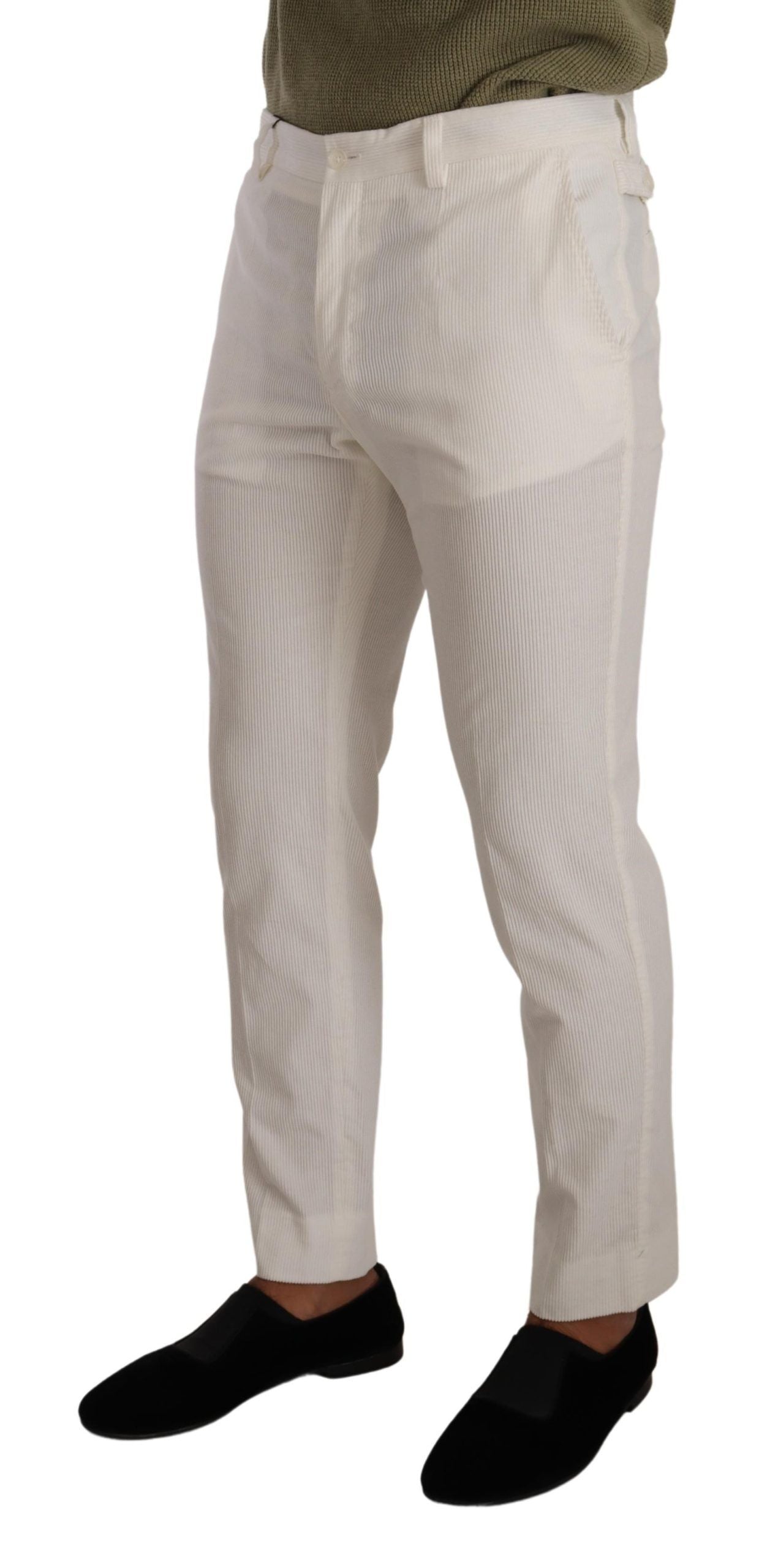 Dolce &amp; Gabbana Pantalon élégant en coton coupe slim