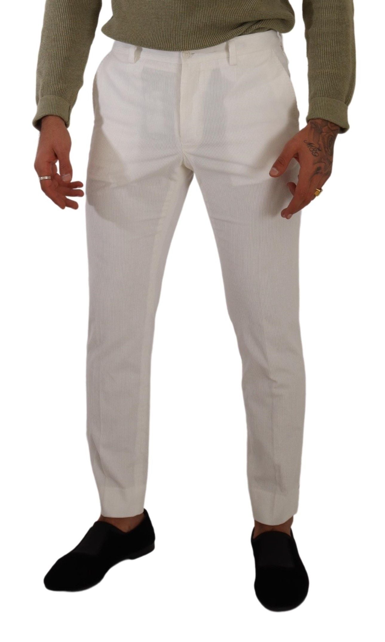 Dolce &amp; Gabbana Pantalon élégant en coton coupe slim