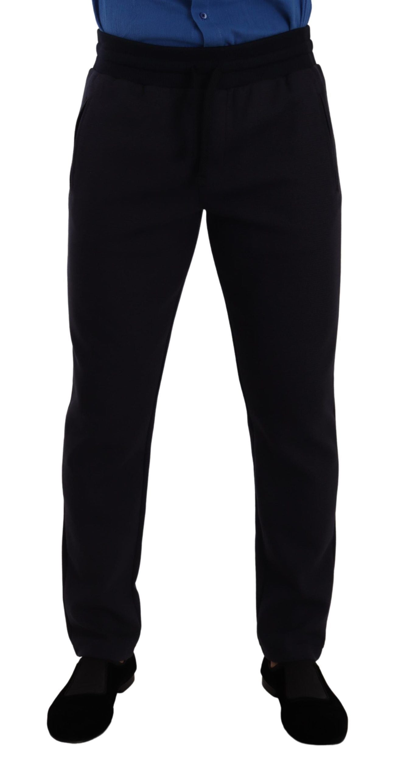 Dolce &amp; Gabbana Pantalon de jogging bleu élégant pour homme